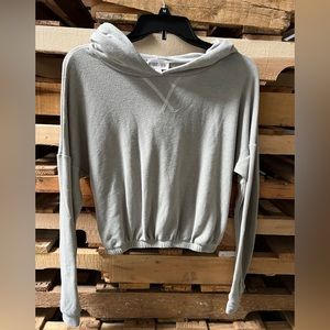 Whiteroom + Cactus crop hoodie sweatshirt szS